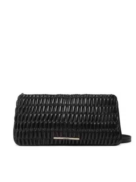 Ročna torba Calvin Klein Jeans Rouched Top Bag črna