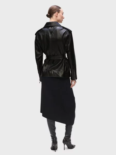 Шкіряна Шкіряна куртка Karl Lagerfeld чорний
