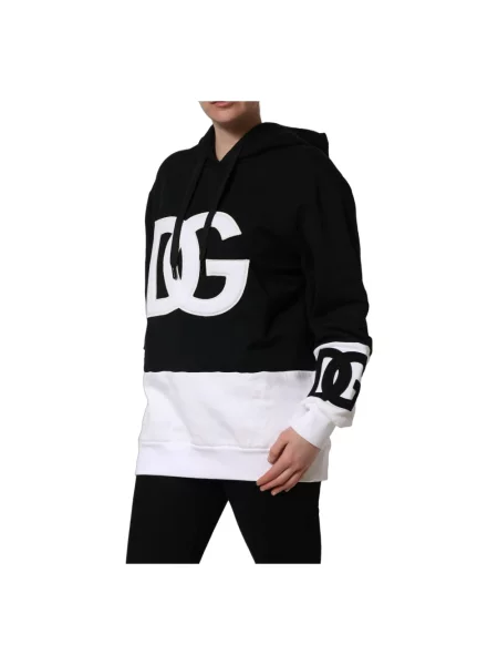 Bluza z kapturem Dolce And Gabbana z kapturem czarna