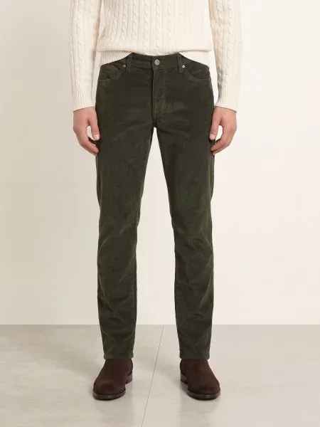 Brax Kordové Kalhoty Cadiz Straight Fit 35 olive olivový