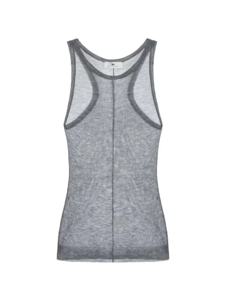 Top Elisabetta Franchi de lână gri