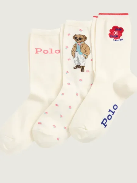Polo Ralph Lauren Hosszú zoknik Ekru bézs