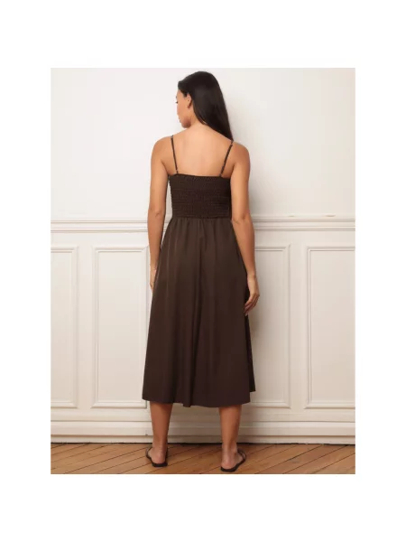 Haljina La Modeuse smeđa