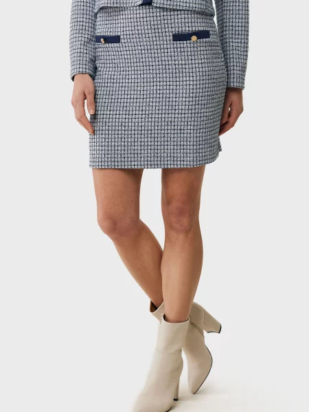 Жаккардовая классическая юбка Mexx синяя