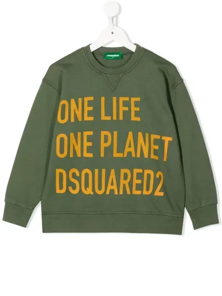 Bluza dziecięca Dsquared2 zielona