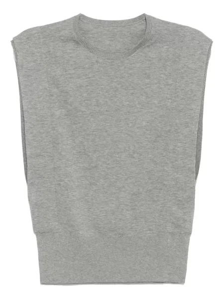Dzianinowa kamizelka Jnby bez rękawów szara