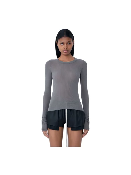 Top Rick Owens o skróconej długości szary