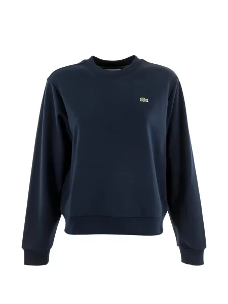 Pulover Lacoste cu autograf albastru