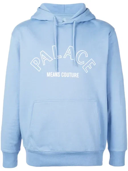 Hanorac cu glugă Palace cu imagine albastru