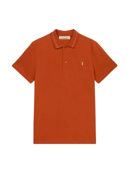 Koszulka polo Trussardi pomarańczowa