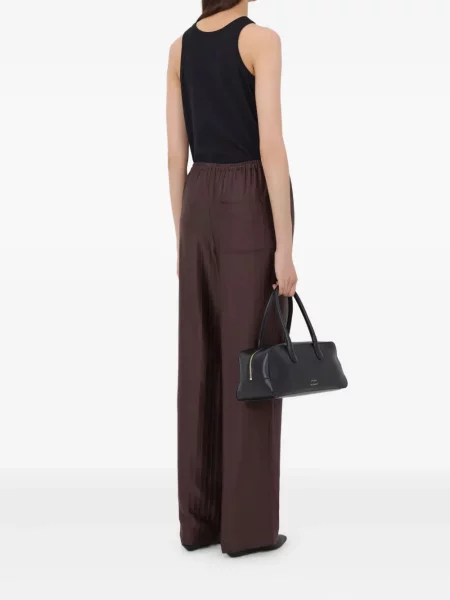Pantaloni Loulou De Saison cu dungi maro