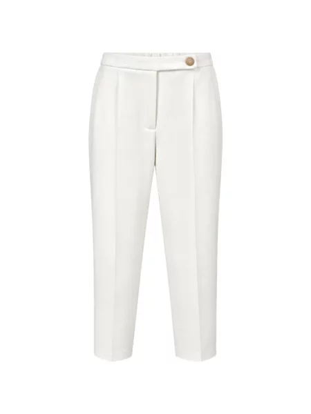 Pantaloni Liviana Conti conici alb