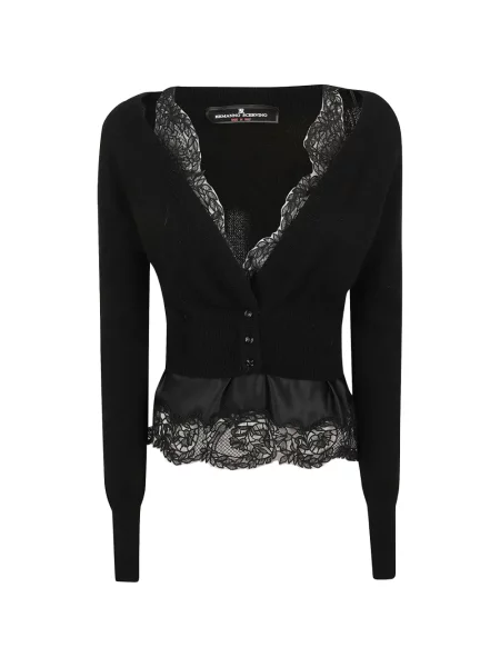 Cardigan Ermanno Scervino din dantelă negru