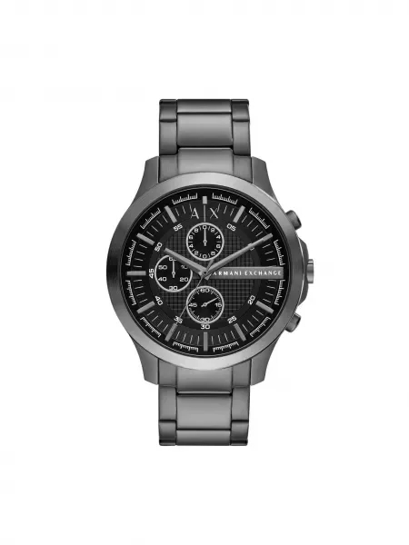 ARMANI EXCHANGE Analógové hodinky čadičová biela čierna