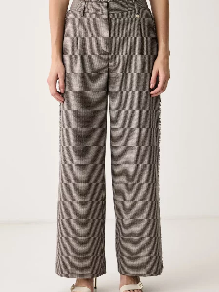 Liu Jo pantaloni wide leg pentru femei maro