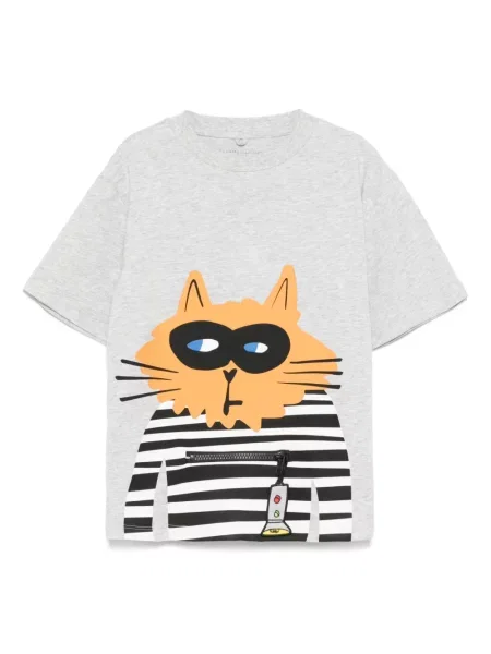 Dětské tričko Stella Mccartney šedé