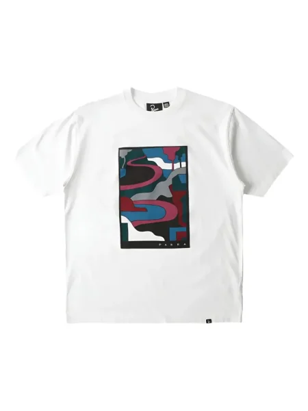 Tricou By Parra cu imagine cu imprimeu abstract alb
