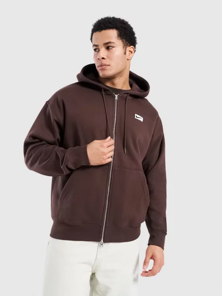 Nike Bluza Z Kapturem M Nsw Sf Fz Hoodie brązowa