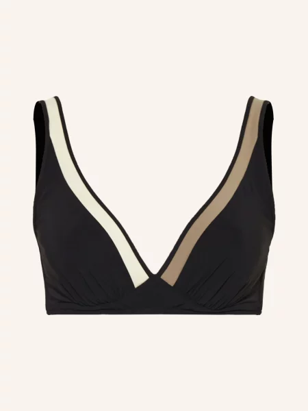 Maryan Mehlhorn Bralette Bikiny Modulé / režná / khaki černá