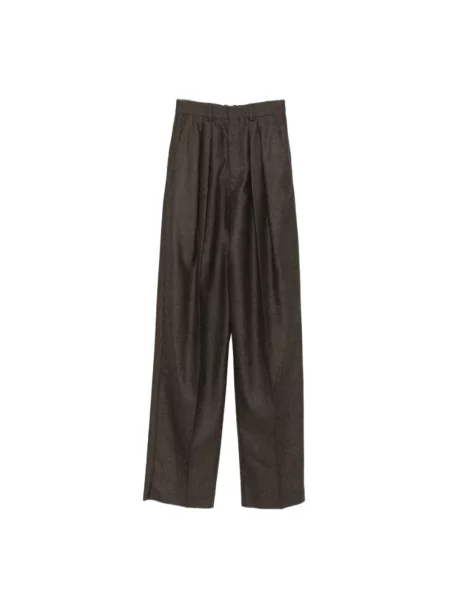 Spodnie Saint Laurent brązowe