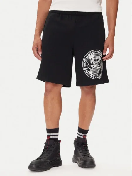 HUGO Pantaloni scurți sport Dubox negru