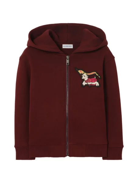 Džemperis su gobtuvu Burberry raudona