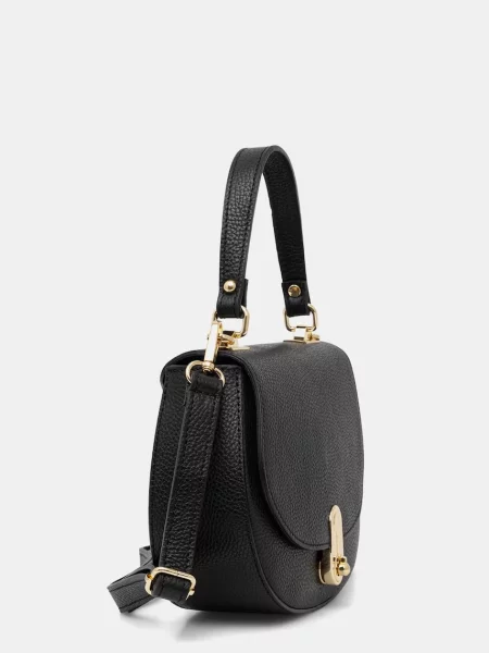 Answear.LAB crossbody torba za žene kožna crna