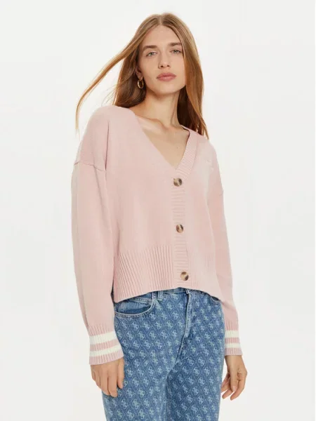 Guess Jeans Кардиган рожевий
