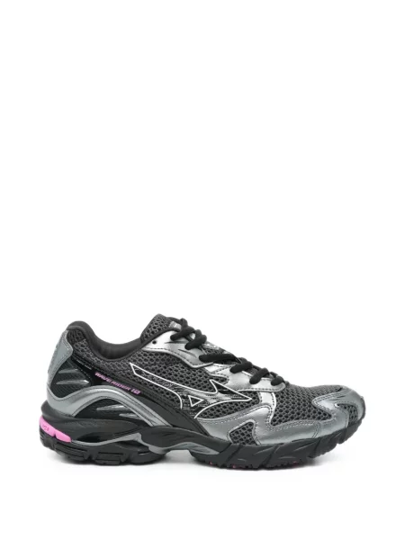Sneakerși Mizuno cu șireturi din dantelă negru