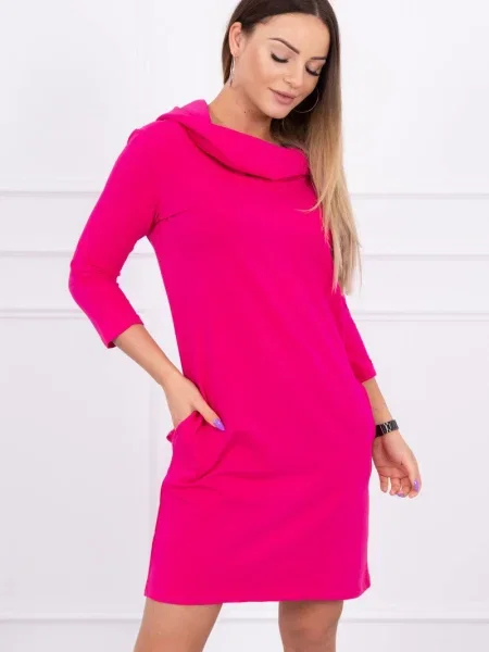Rochie Kesi cu glugă de costum fucsie