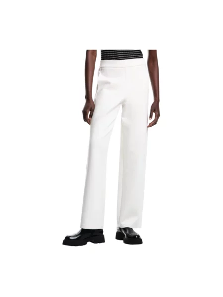 Spodnie Emporio Armani z logo białe
