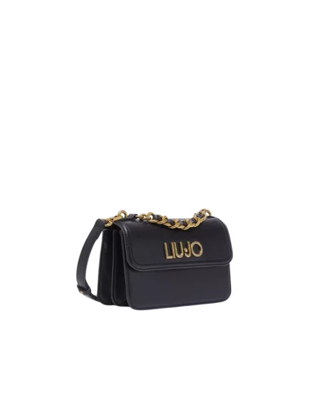 Torebka crossbody Liu Jo skórzana czarna