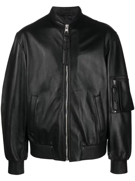 Kurtka skórzana Manokhi czarna