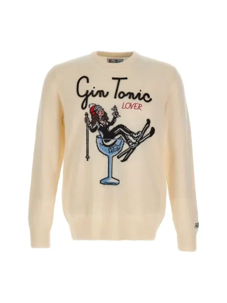 Sweter Mc2 Saint Barth biały