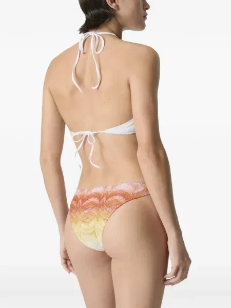 Bikini Missoni cu legături alb