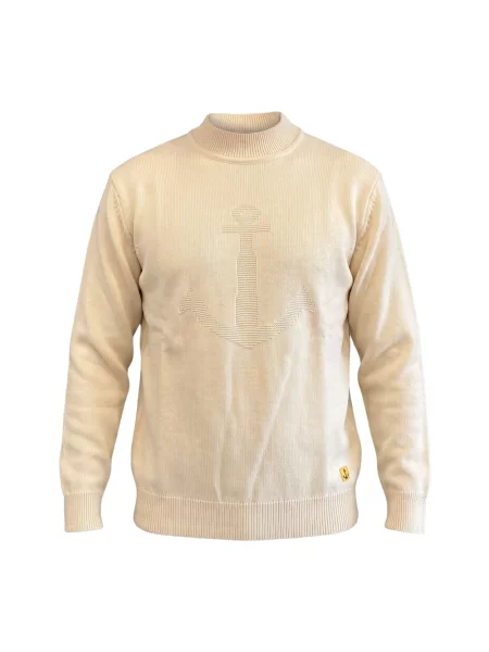 Sweter z golfem Armor Lux beżowy