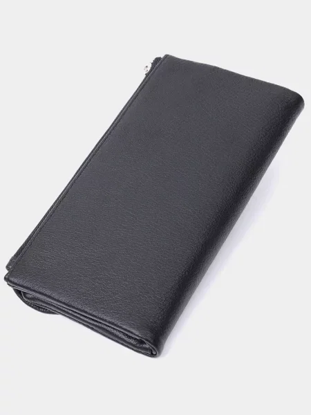 Кожаный кошелек St Leather Accessories черный