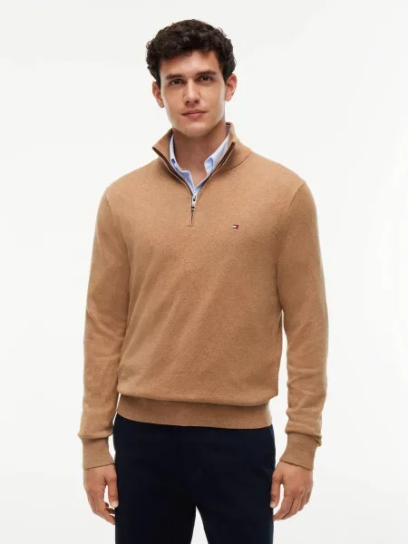 Tommy Hilfiger Pulover cu adaos de cașmir bej