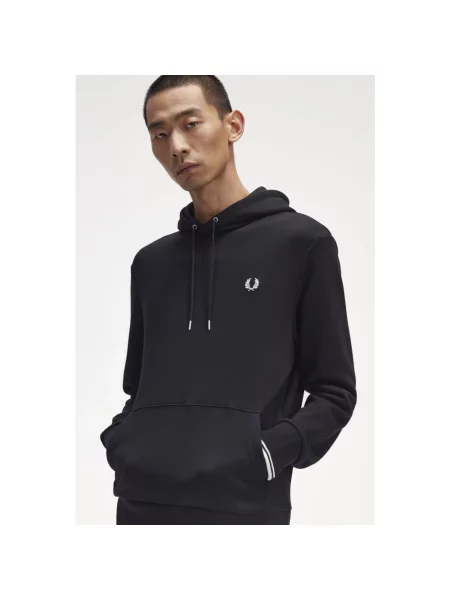 Bluza FRED PERRY Tipped Hooded Sweatshirt Black M czarna