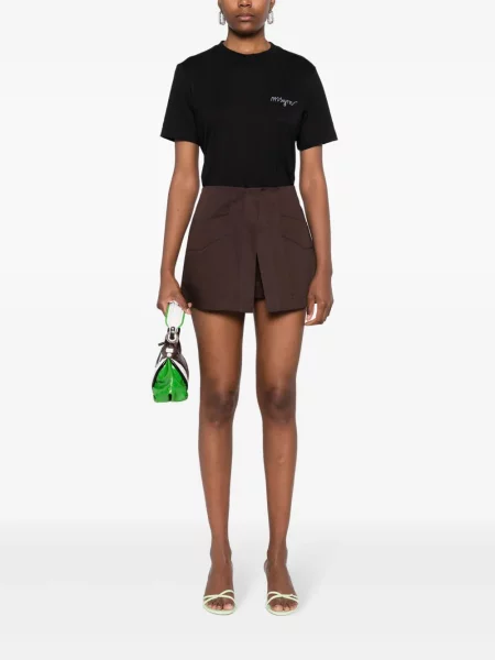 Siuvinėtas marškinėliai Msgm juoda