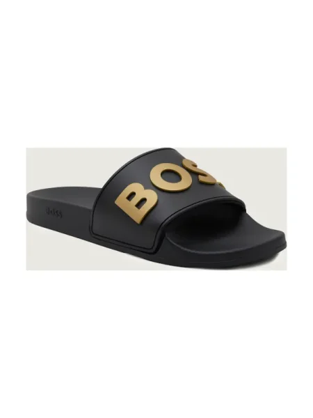 BOSS BLACK Șlapi Kirk_Slid_rblg_N negru