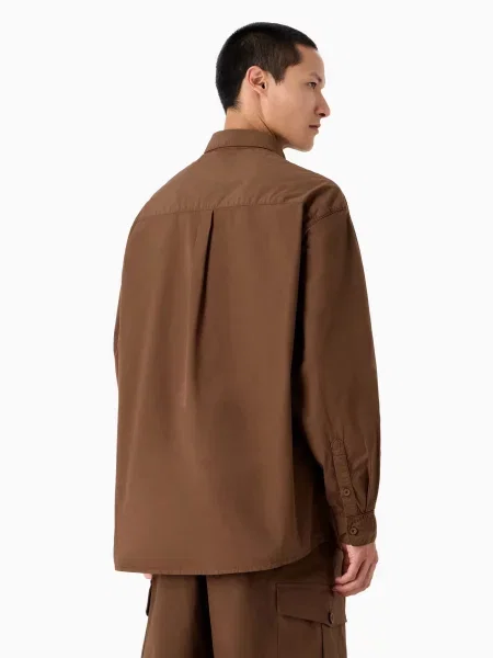 Рубашка Emporio Armani коричневая