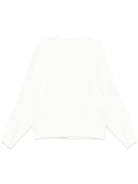 Kerek nyakú melegítő felső Jil Sander fehér