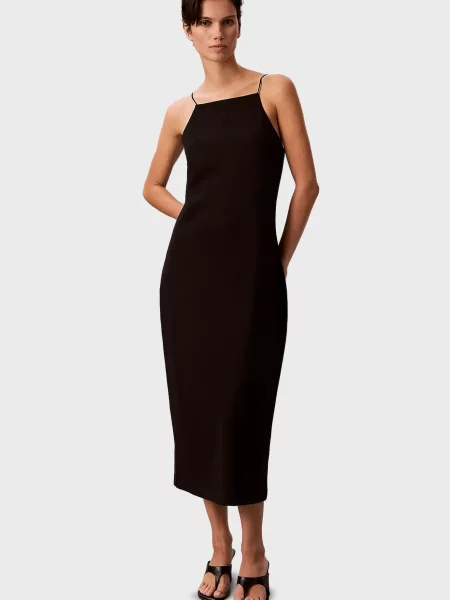 Джинсова сукня Calvin Klein Jeans чорна