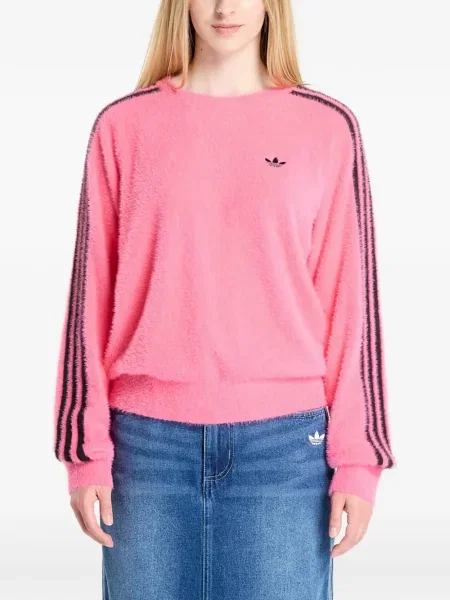 Krótki haftowany plecak Adidas w paski czarny