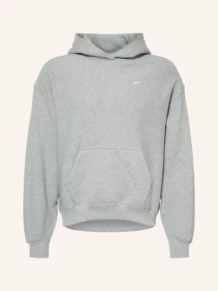 Nike Oversized Mikina S Kapucí Studio světle šedá