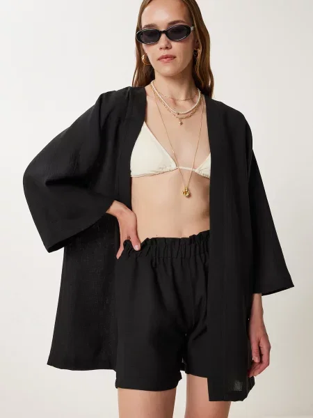 Happiness İstanbul Costum cu pantaloni negru