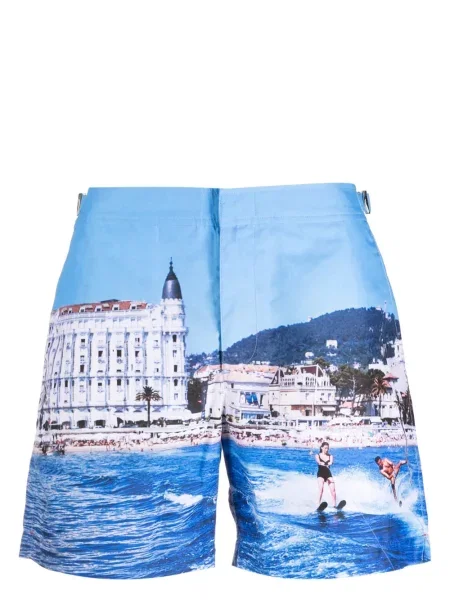 Pantaloni scurți Orlebar Brown cu imagine albastru