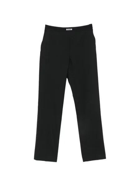 Pantaloni Msgm cu autograf negru