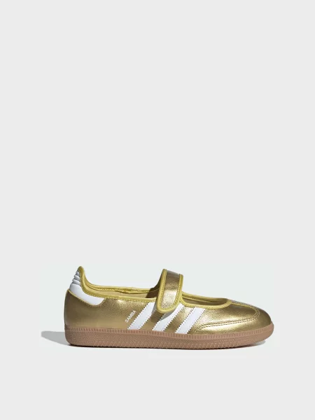 Шкіряні Балетки adidas Samba золотий